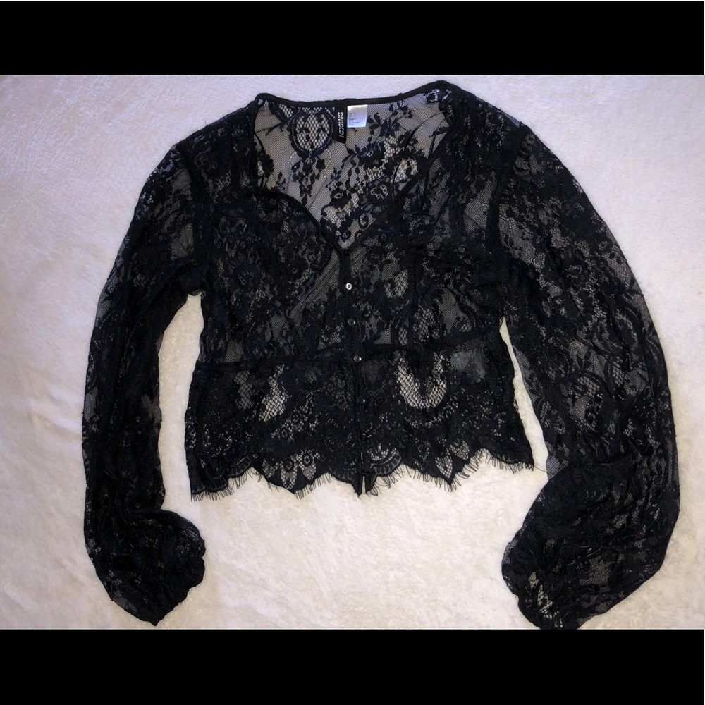 H&M black blouse